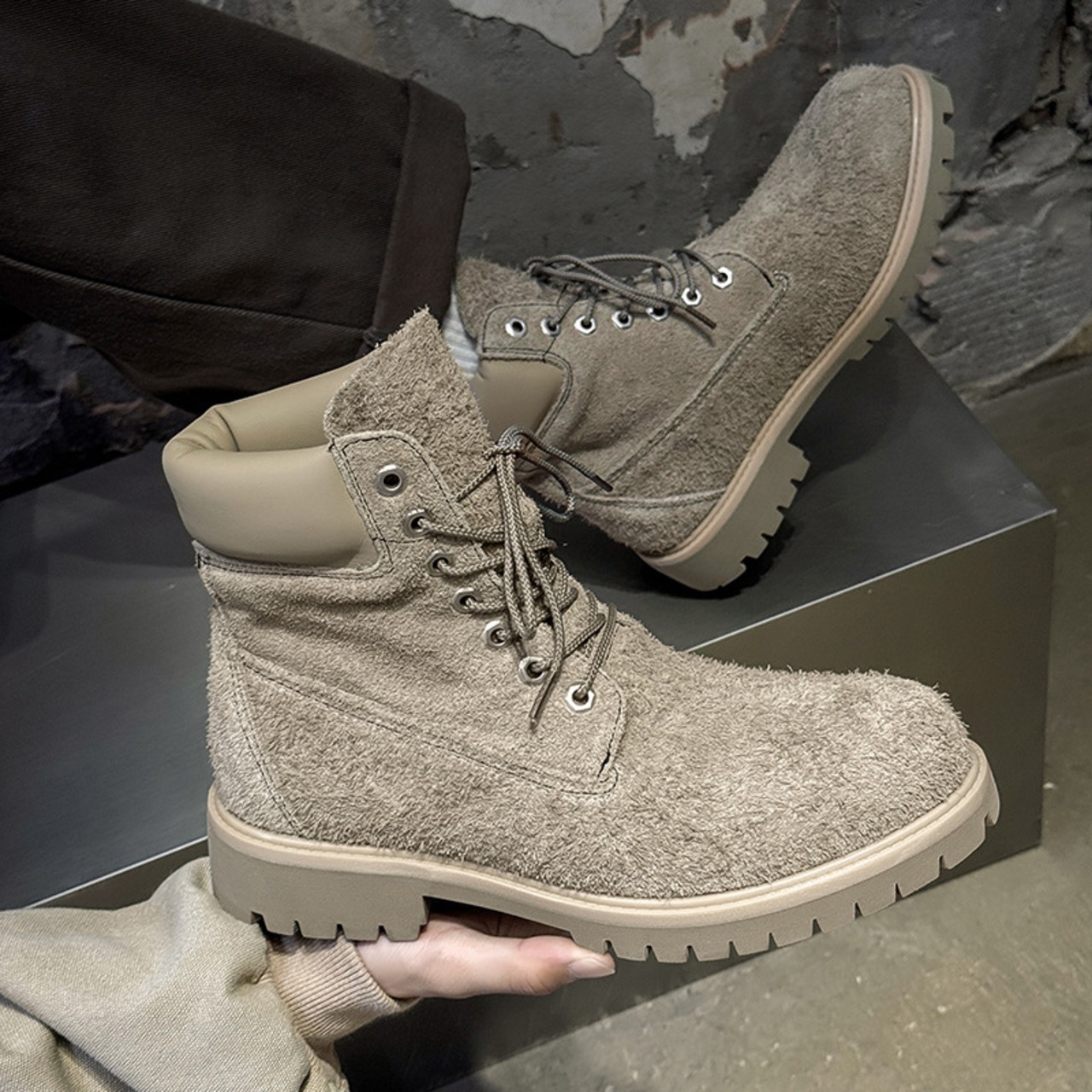 SAND ASH COMBAT BOOTS