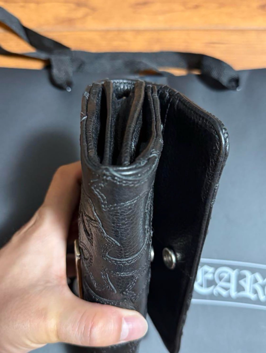 CHROME HEARTS クロムハーツ ジュディ JUDY クロスパッチ 長財布