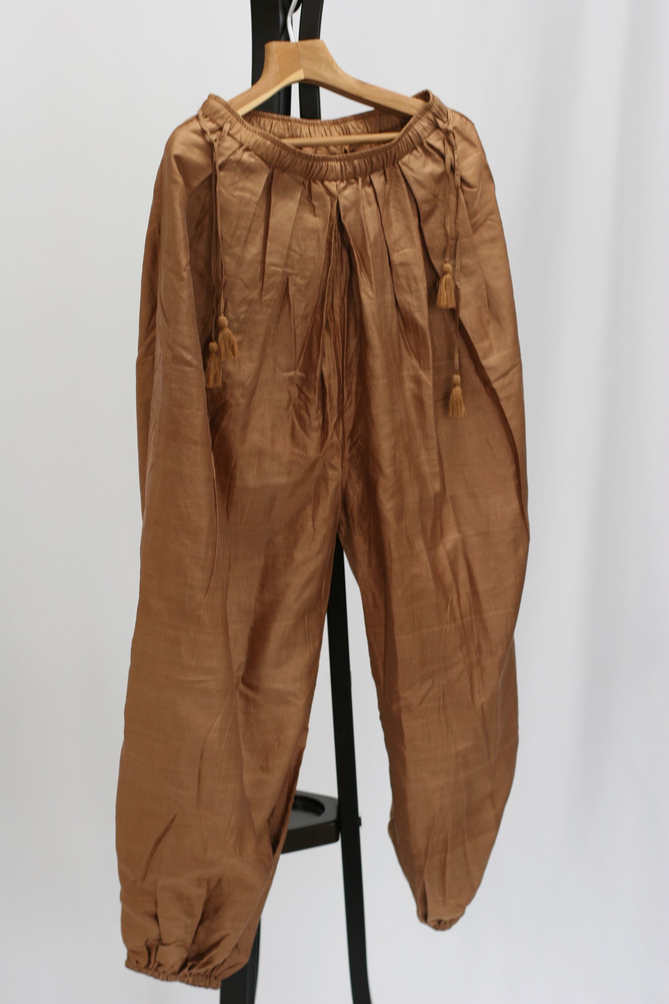 ブノン　パンツ BUNON(ブノン) Tuck Gather Balloon Pants カディシルク バルーン