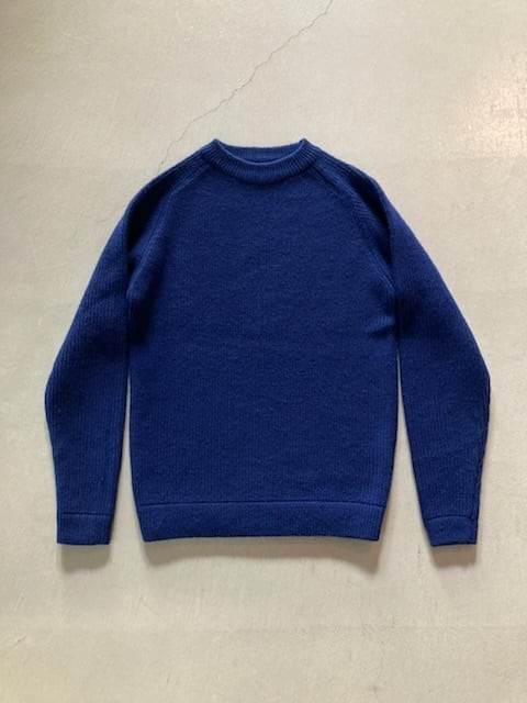 80-90s patagonia パタゴニア ウールニット クルーセーター ネイビー M