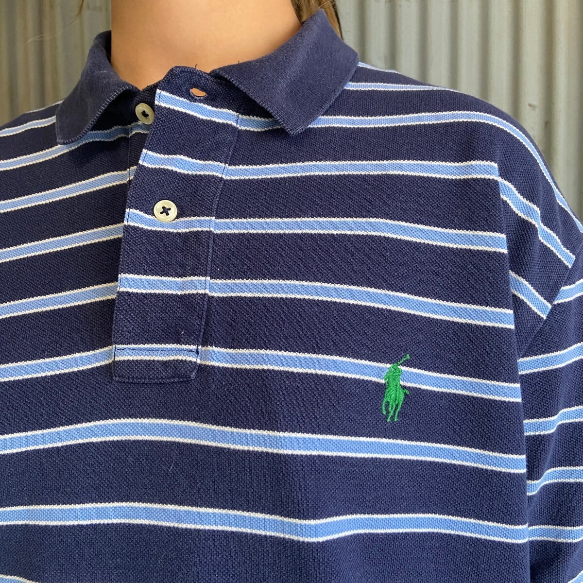 Polo by Ralph Lauren オールドラルフローレン ボーダー柄 鹿の子