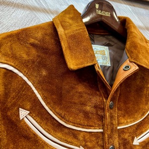 ワイツーレザー【Y'2 LEATHER】STEER ROUGHOUT & SADDLE HORSE WESTERN SHIRT JACKET 44・46サイズ