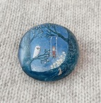 マンボウno5  樹脂ブローチ　フクロウ