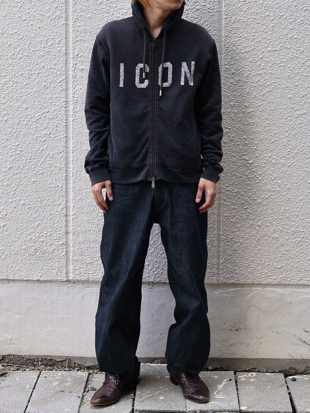 【DSQUARED2】graphic design zip up hoodie
