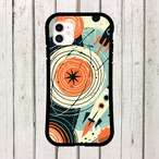 受注生産 iPhoneケース オレンジ惑星の軌道図｜レトロ宇宙 RFSP012A