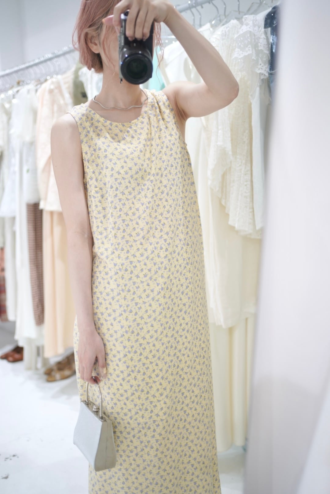 petit flower yellow dress