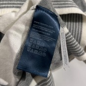 TOMMY HILFIGER トミーヒルフィガー ボーダー コットン ニット トレーナー S/ホワイト×グレー メンズ