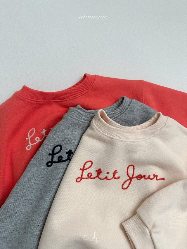 《予約》送料無料【atomeme】Petit Jour Sweatshirt