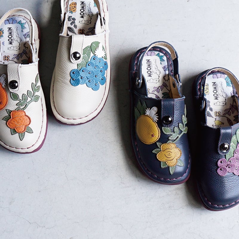MOOMIN×Estacion ムーミン×エスタシオン ムーミン 2wayレザーサボ