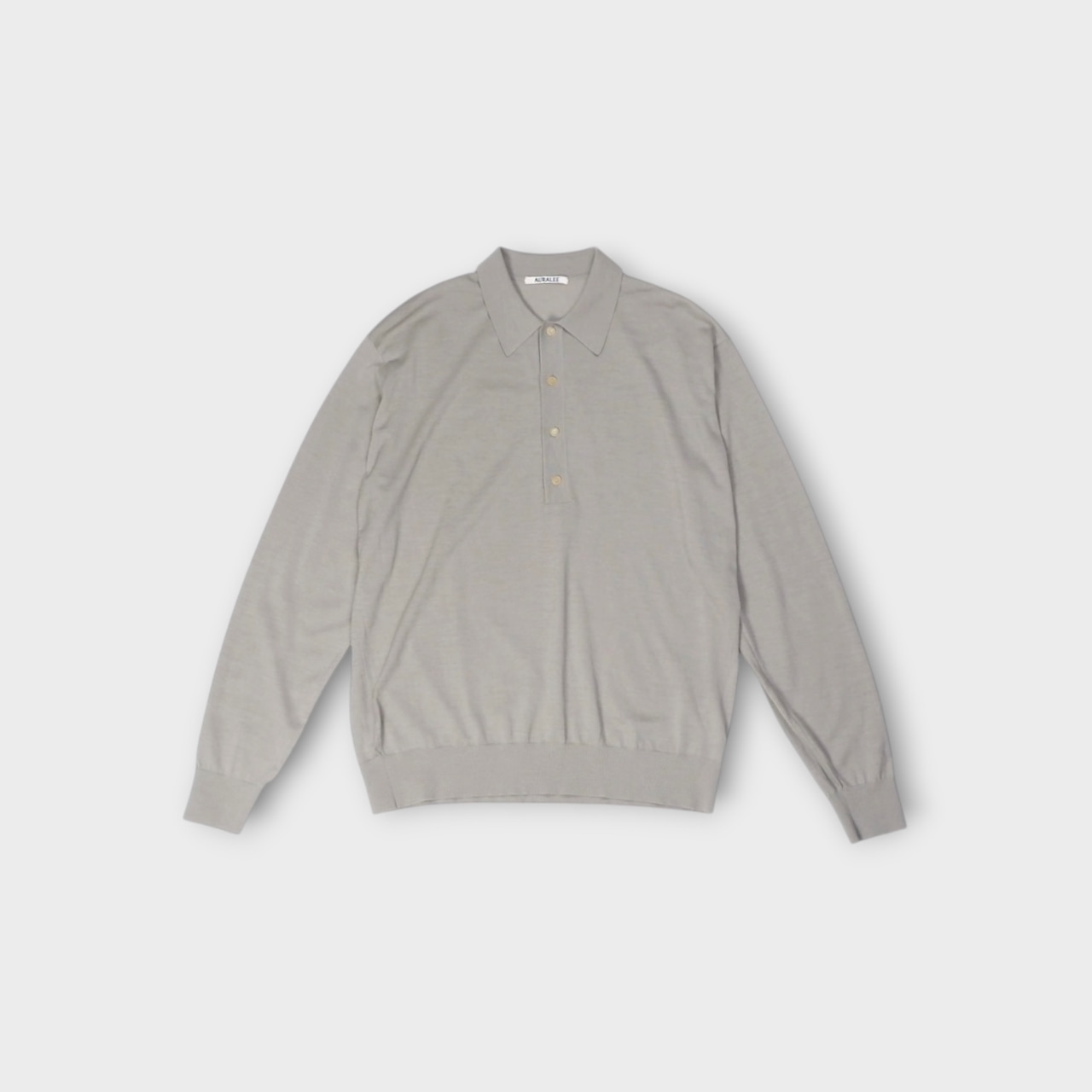 AURALEE【SUPER HIGH GAUGE KNIT POLO】