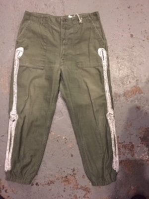 2017AW ink "BONE" military pants