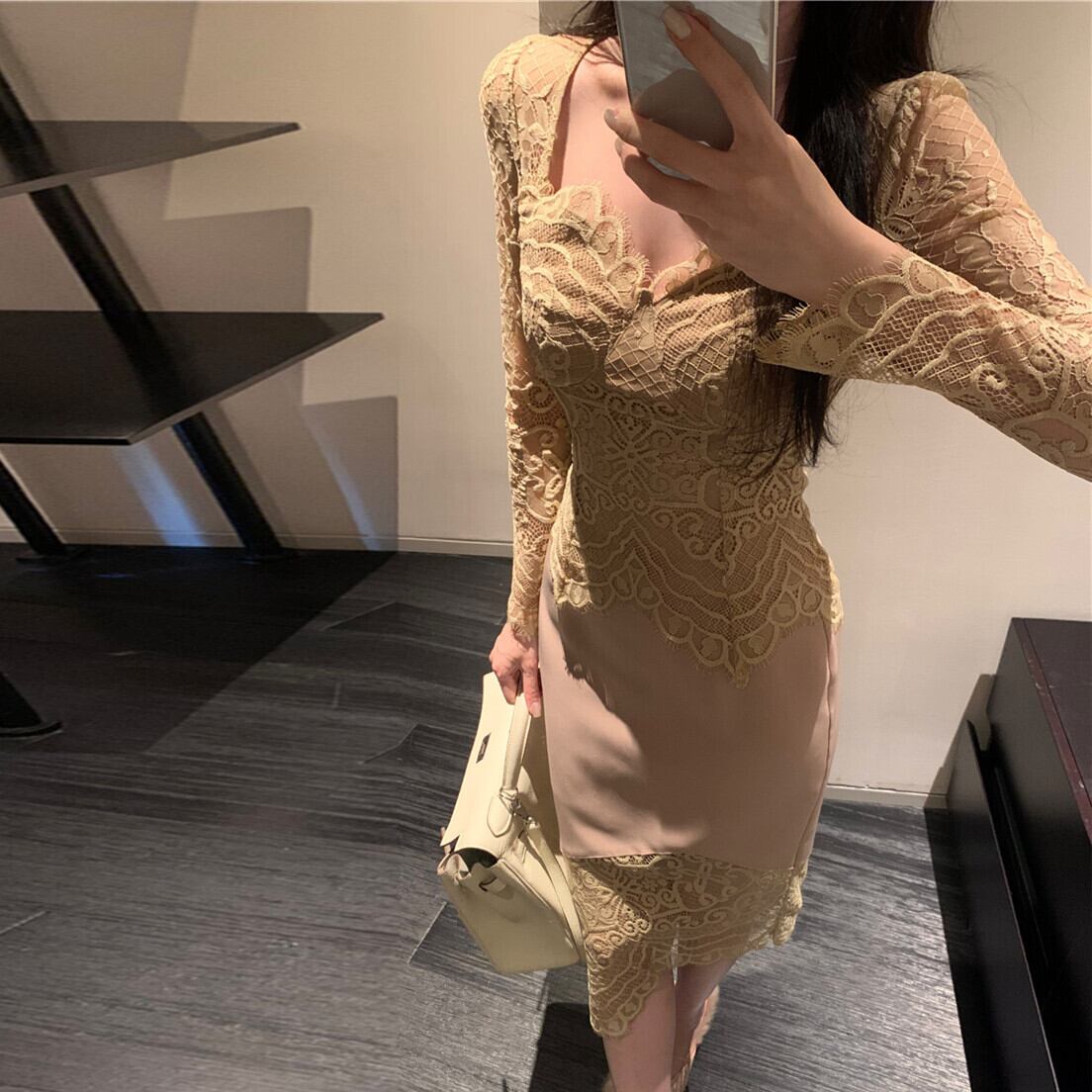 【set】レーストップス×レースドッキングスカートセット M27847