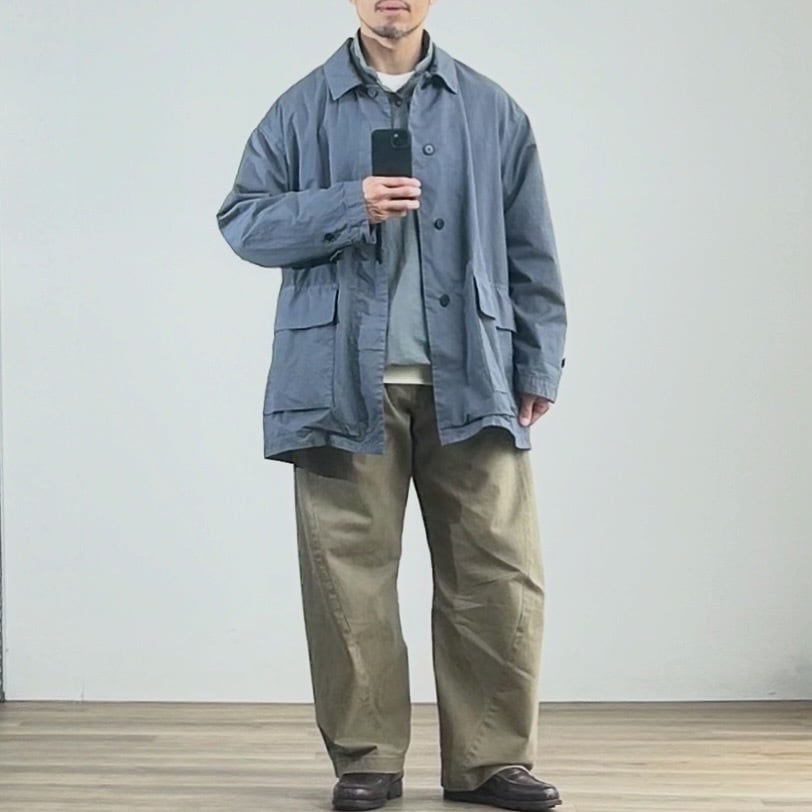 26SS》【STILL BY HAND】GARMENT-DYE HALF COAT スティルバイハンド