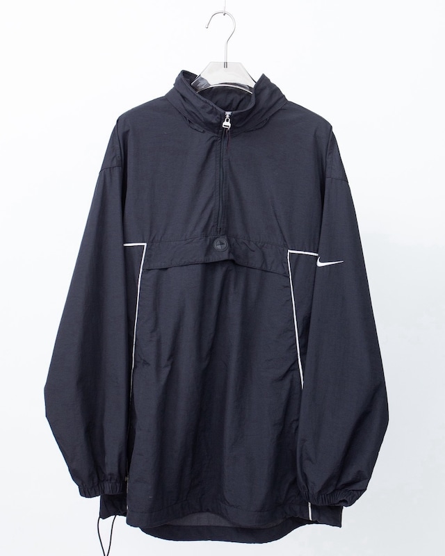 "NIKE" design high neck nylon pull over jacket