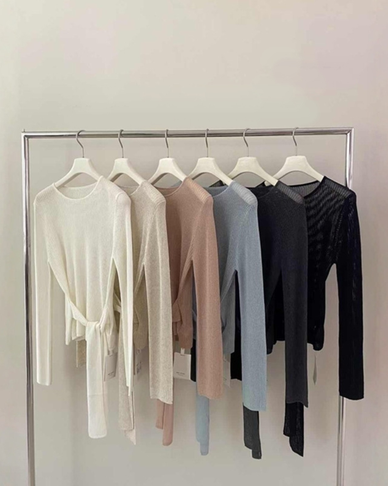ウエストリボンシアーリブニット 5color A0960 - 10