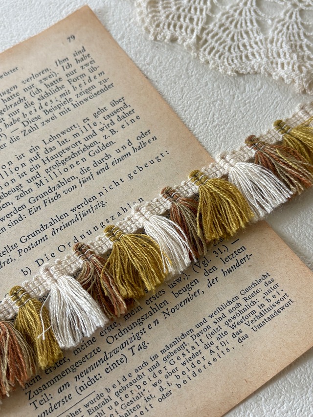 フランスVintageブレード 13mm パープル カルトナージュ デコレーション材 装飾材