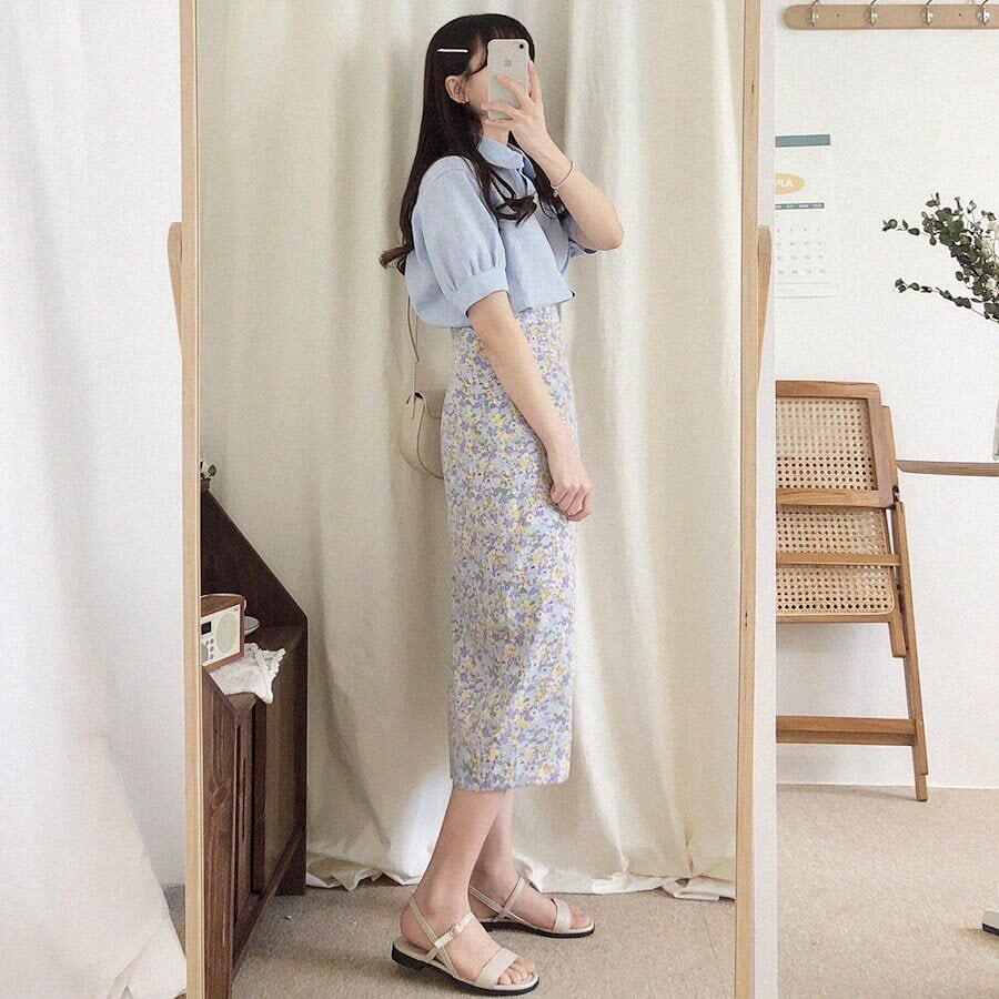 大人可愛い♡ツイードスカート レーストップス 2点