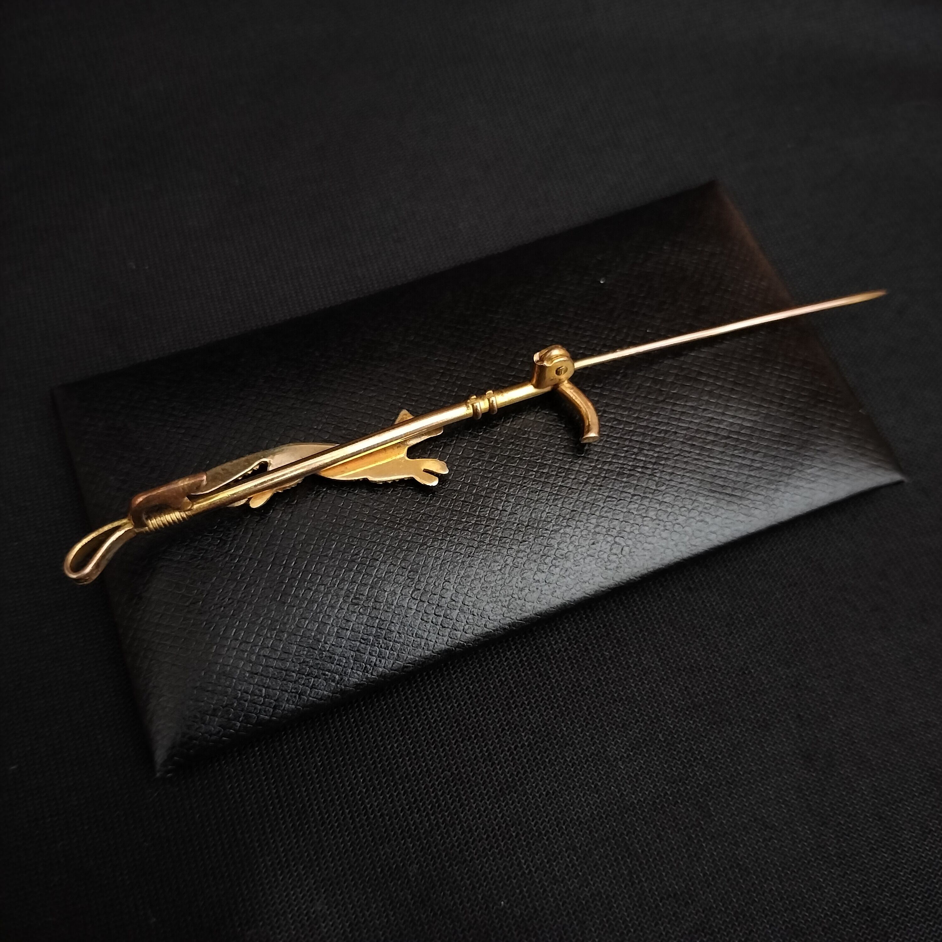 Edwardian Rolled Gold Fox Brooch UK | Antico