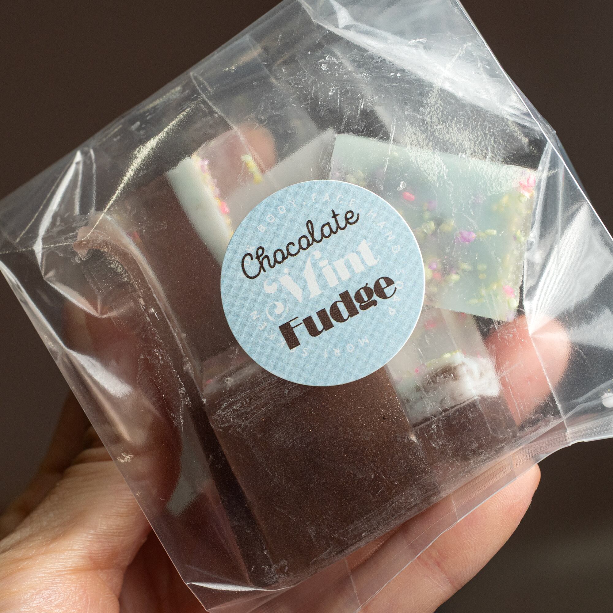 チョコミントファッジの切り落とし