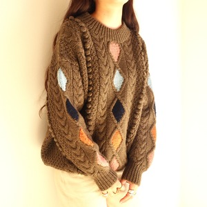 blanc-bec cable wool knit