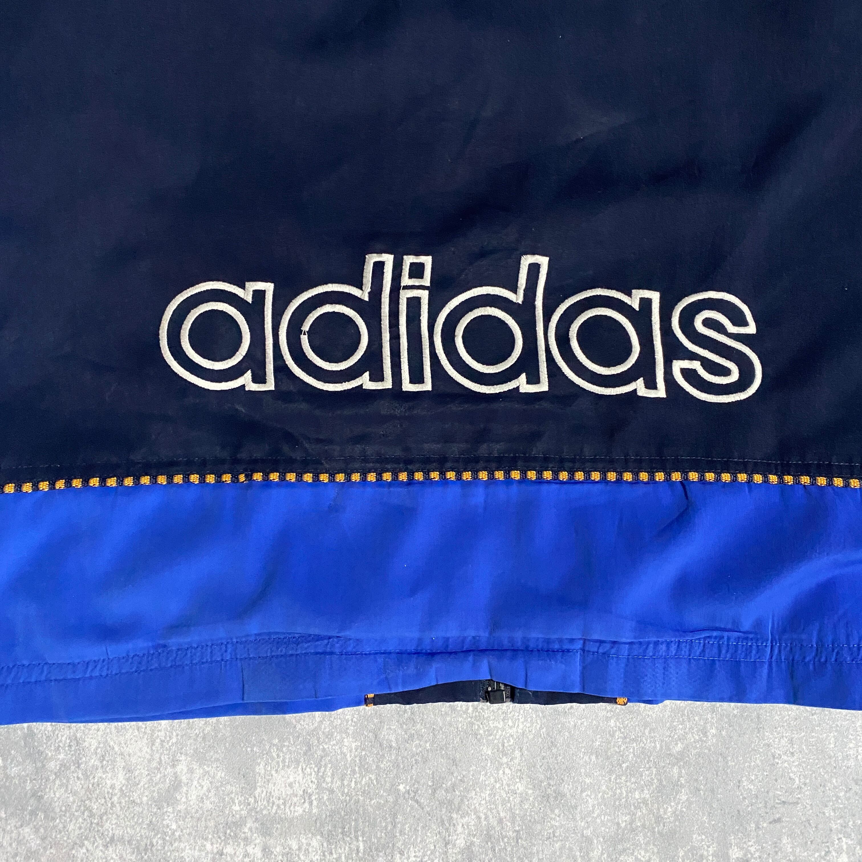 2XLサイズ】90's adidas アディダス 刺繍ワンポイント バックロゴ
