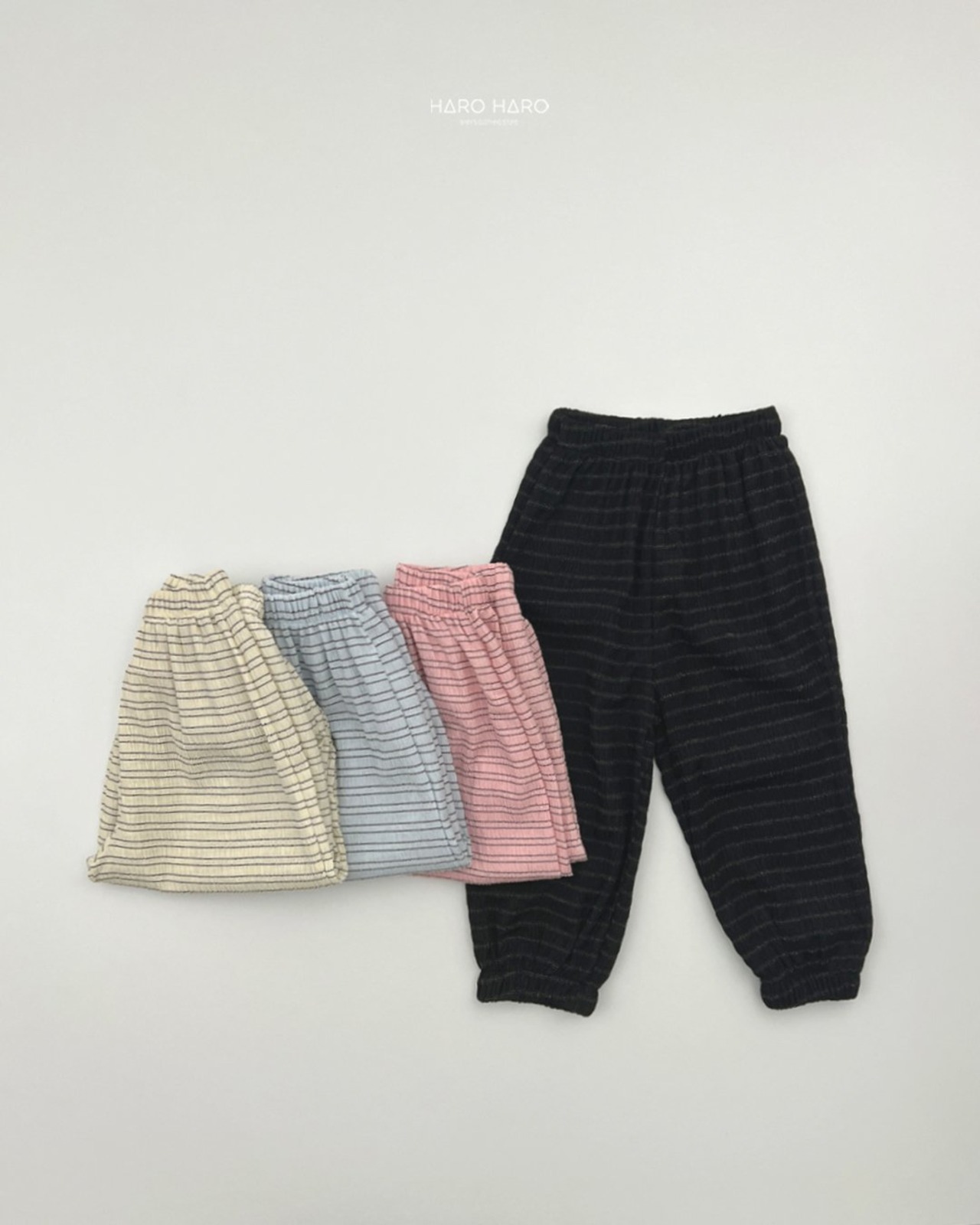 [HARO HARO] (Children's) Striped Relax Pants (2XL/3XL/4XL) / [하로하로] (아동)단가라고쟁이팬츠 (2XL/3XL/4XL)
