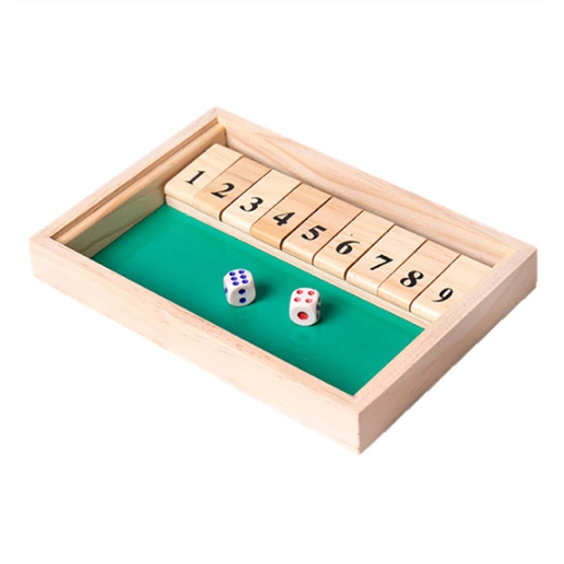 シャット・ザ・ボックス Shut The Box シャットザボックス ゲーム サイコロ パーティ ボード ダイス 数字 木製 脳トレ