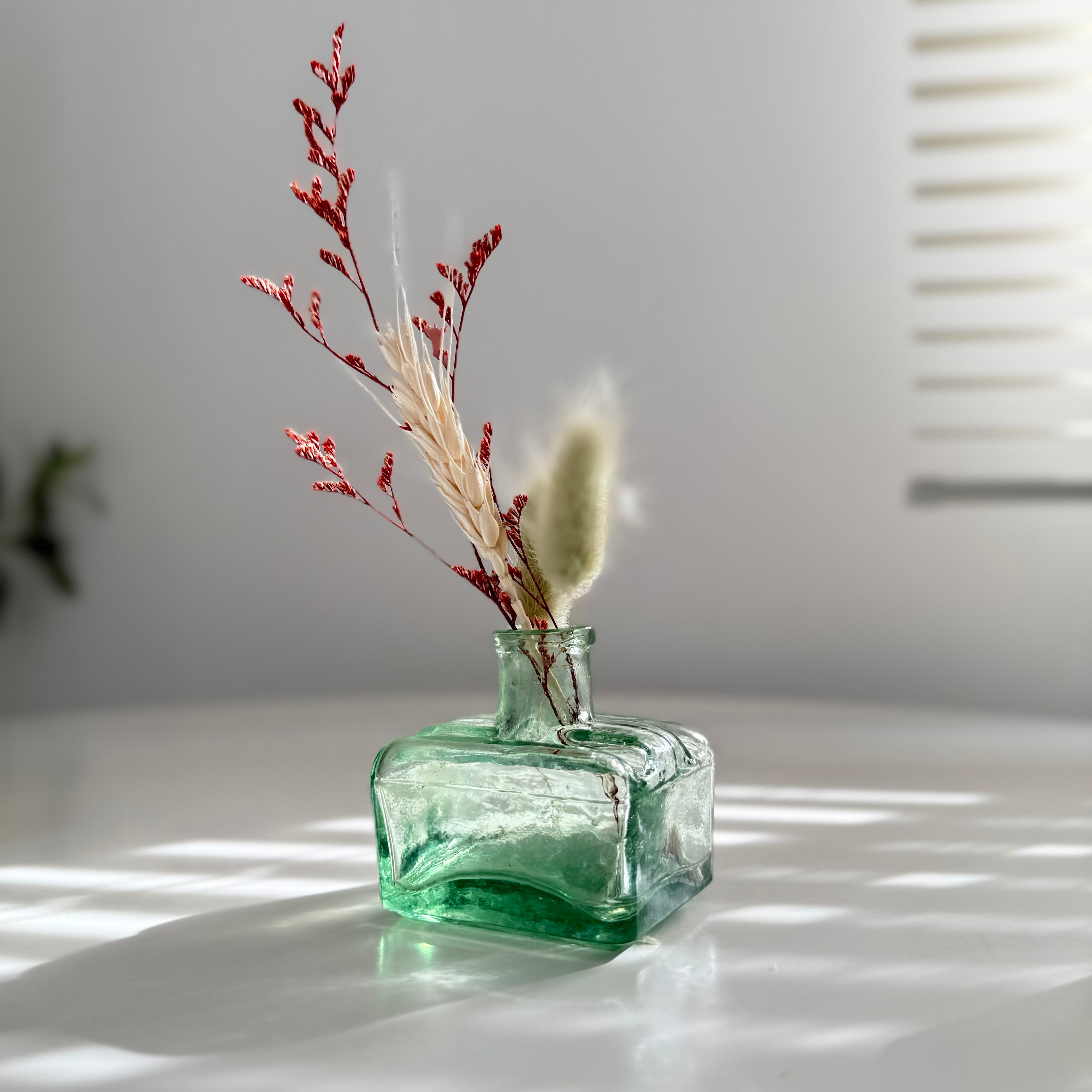 アンティーク　イギリス　水栽培　花瓶　コバルトブルー イギリスアンティークボトル コバルトブルー | petit plaisir