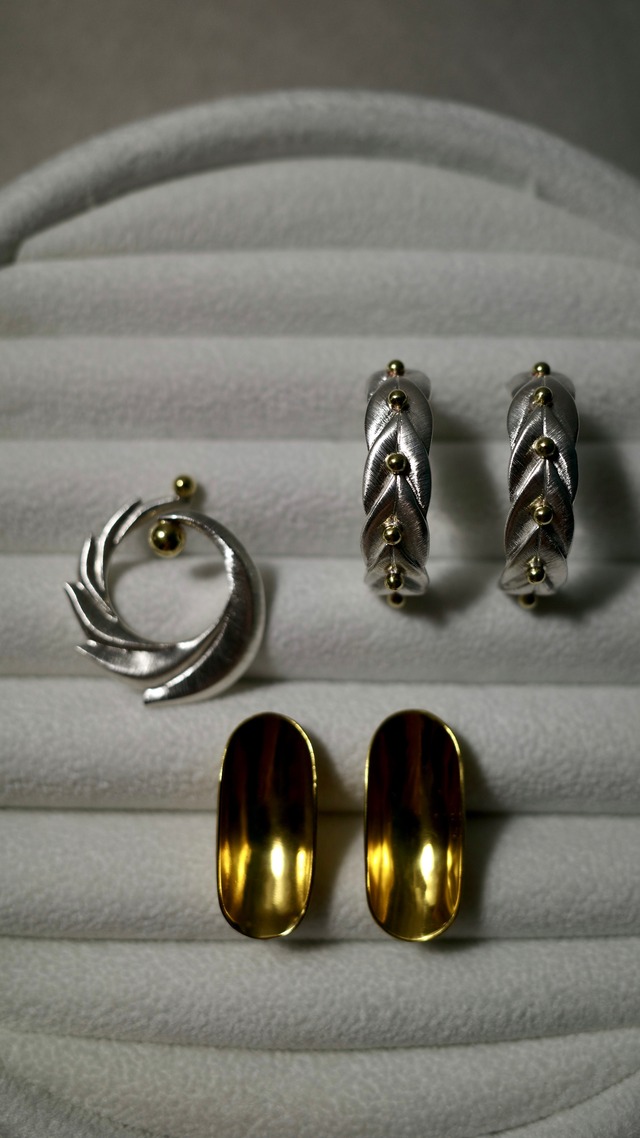 ray-pierced earrings