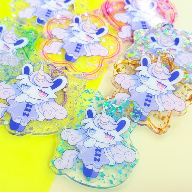 ラメフレークアクリルキーホルダー【50set】 | UNIFACTORY ユニ