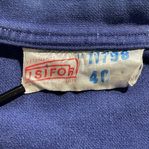 70s メカニック フェード サイクリスト フレンチワークジャケット 詳細写真2