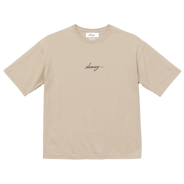 drowsy..EMBROIDERY FRONT LOGO TEE / 23SS / SB