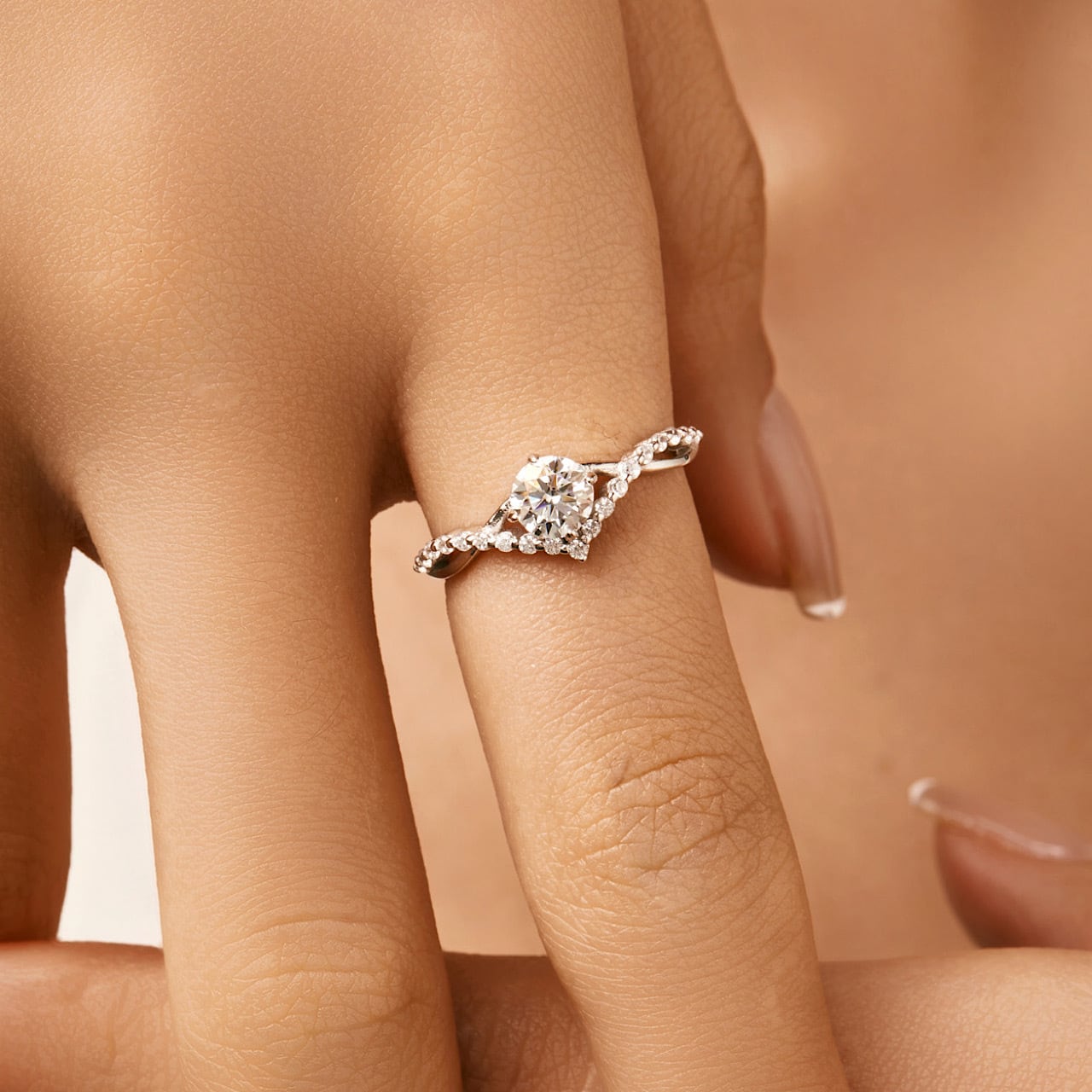 指輪 おしゃれ キラキラ ダイヤモンド 高級感 レディース シルバー