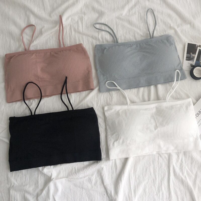 新しい下着女子学生の2020年版美しい背中の小さなキャミソール、胸に包まれたチューブトップ、アンチグレアブラ YY-ファッション74906265183