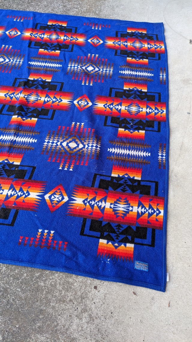 Vintage Pendleton Wool Rug Native Blanket ビンテージ ペンドルトン ネイティブラグ キャンプ ラグ
