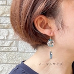 夏を満喫！大人可愛い 風鈴ミニチュアピアス イヤリング　イエロー　ひまわり　向日葵