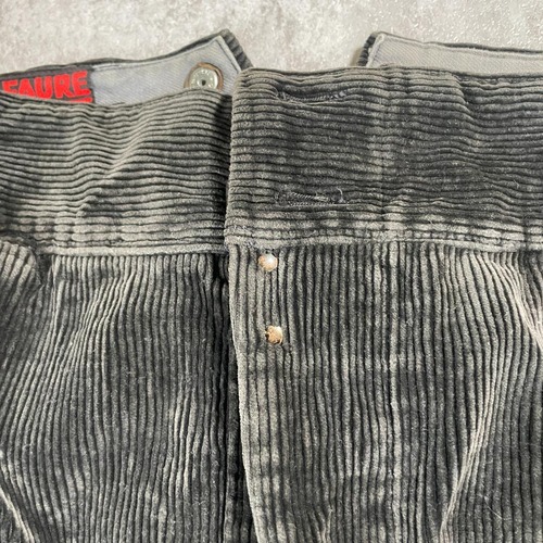 40s 50s M Faure ファーマーズ 太畝コーデュロイ 墨黒 W35 詳細写真7