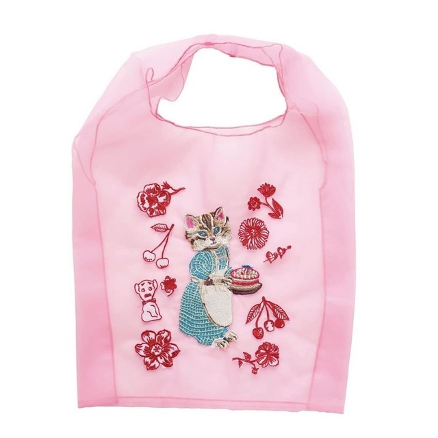 Nathalie Lete  Organdy Bag【S Size】Cat Pink