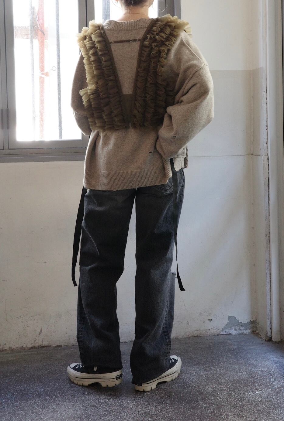 RYU KAGA】Floating military tulle vest | TOLMA.