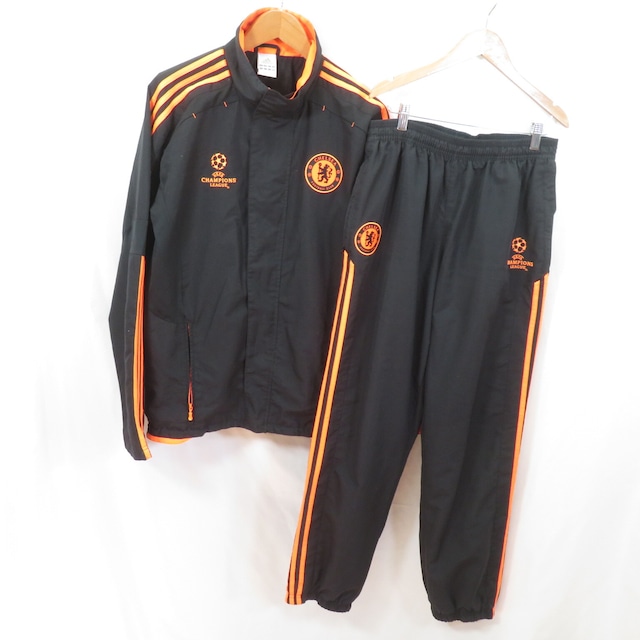 チェルシーFC UEFA チャンピオンズリーグ ジャージ セットアップ sizeO/adidas 0601