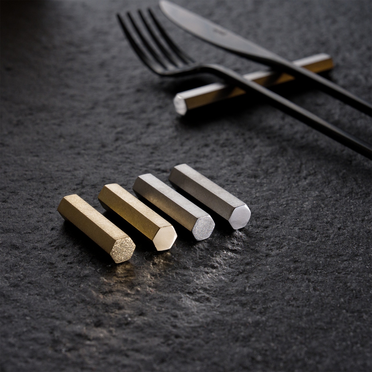 箸置き|真鍮 BL仕上(38mm) 2個set