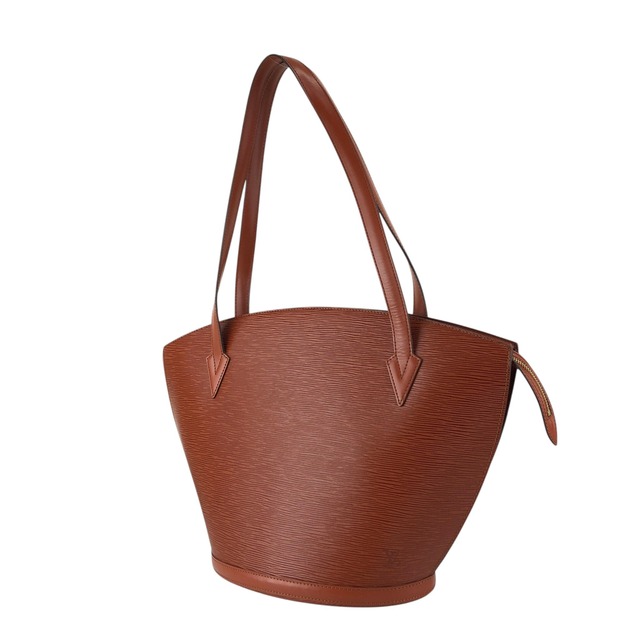 LOUIS VUITTON ルイヴィトン サンジャック エピ ハンドバッグ ブラウン レザー vintage ヴィンテージ オールド u5h6dx