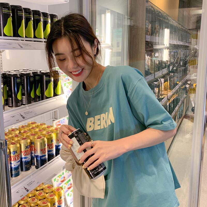 グリーンTシャツ サマー ストリート 夏物 試着室347742411