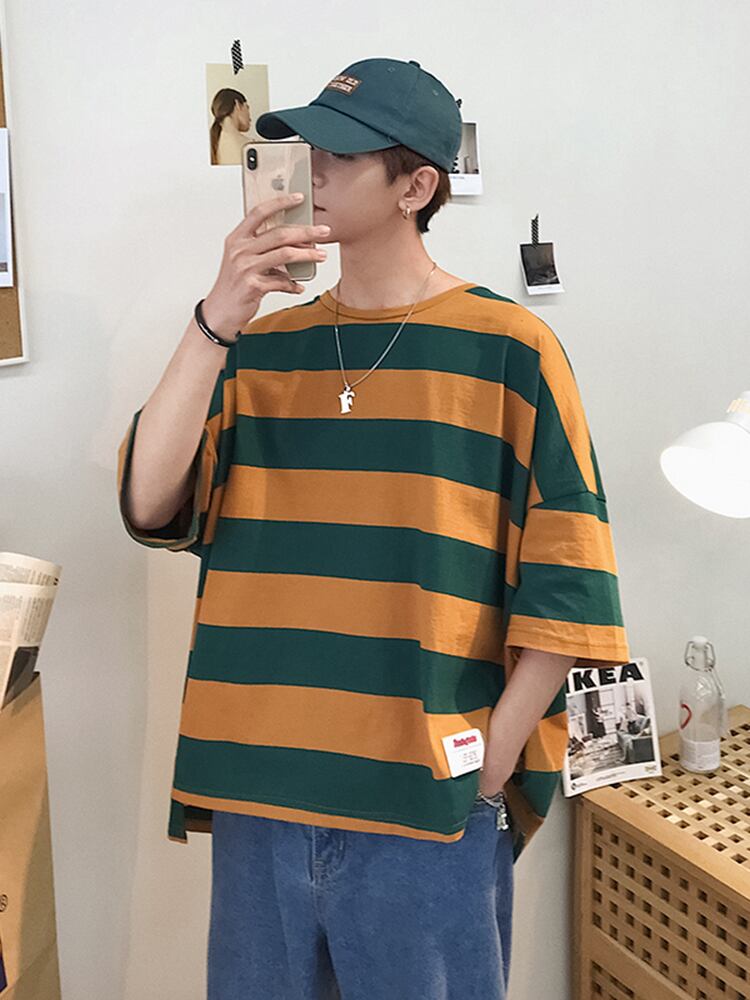 全3色 Tシャツ カットソー ボーダー カジュアル シンプル