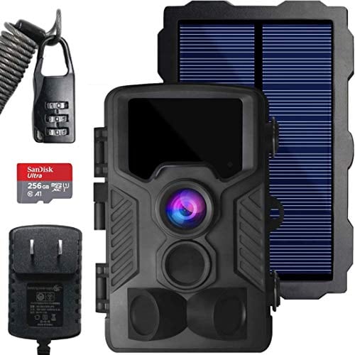 トレイルカメラ ソーラー 赤外線カメラ スマホ対 64GB SDカード付き 2