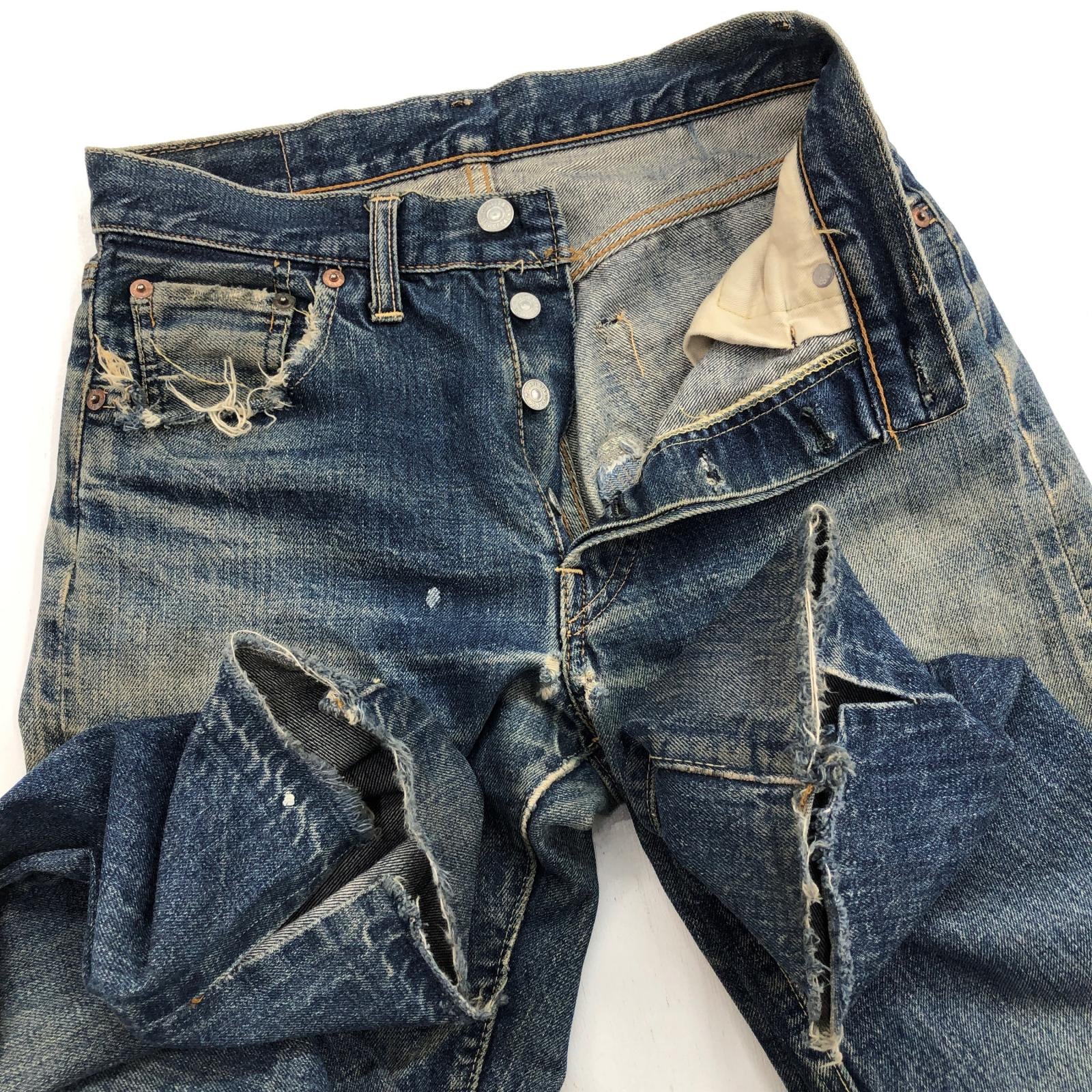 LEVI'S リーバイス 70年代 USA製 501 BIG E 66前期 バックポケット 裏