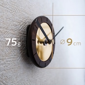 ちいさな掛け時計「銀河」/ウッド/黒針