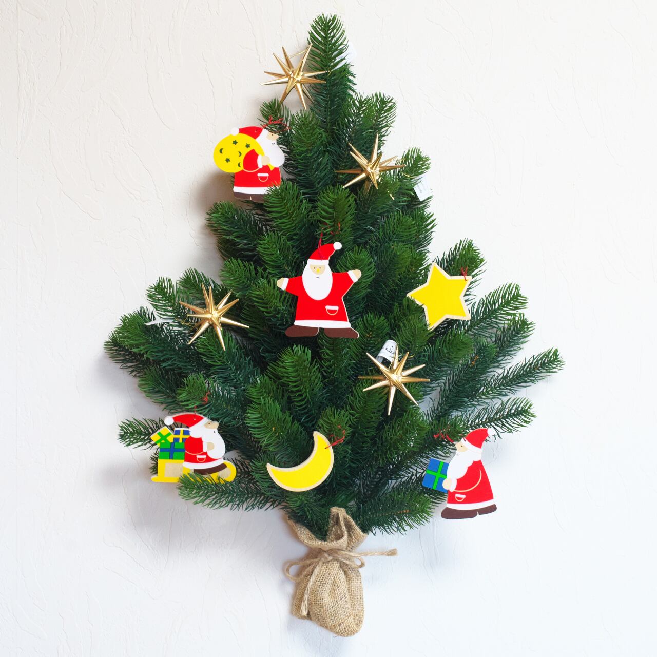 ドイツ　ヘラー社製　壁飾りオーナメント　子供部屋　木のおもちゃ　ニキティキ ヘラー 壁飾り6ケセット サンタ | 木のおもちゃ専門店 おもちゃ箱