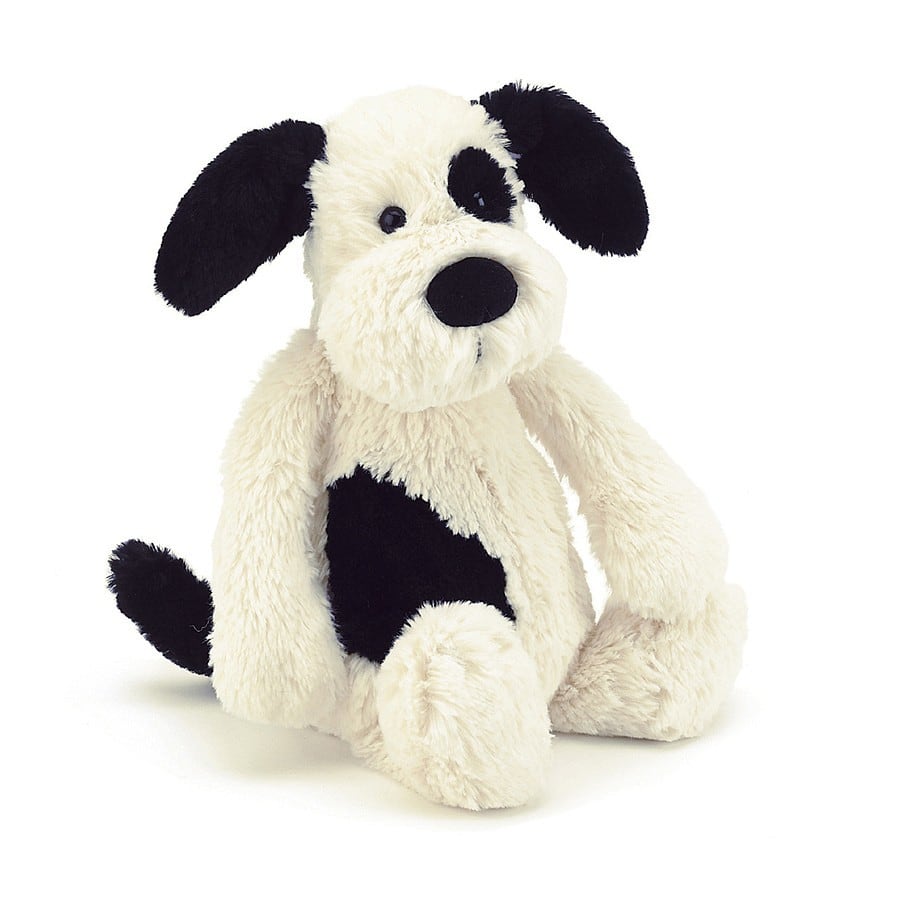 Bashful Black & Cream Puppy Medium_BAS3BCPN