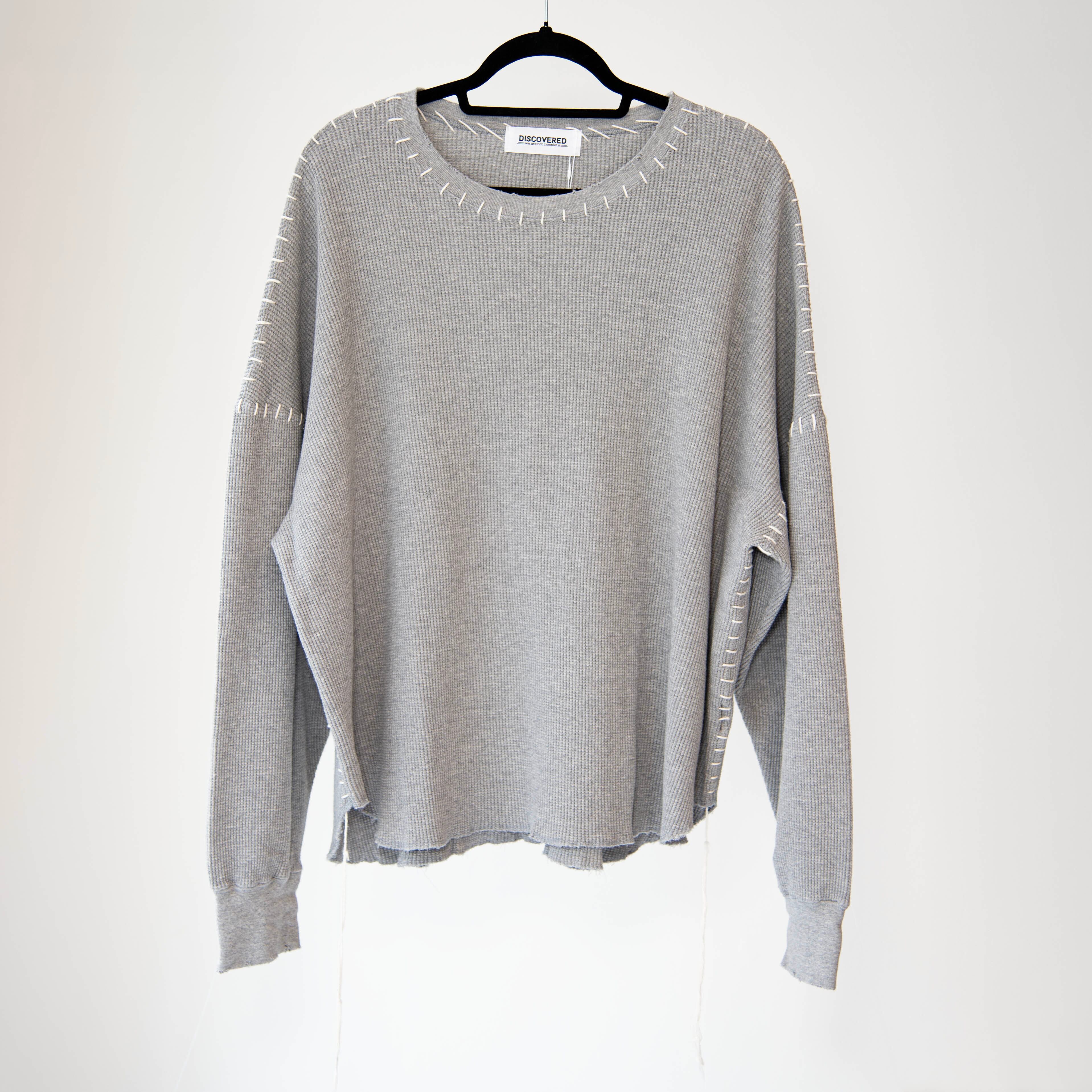 50％OFF】[DISCOVERED] DAMAGE WAFFLE CUTSEW | Emergence
